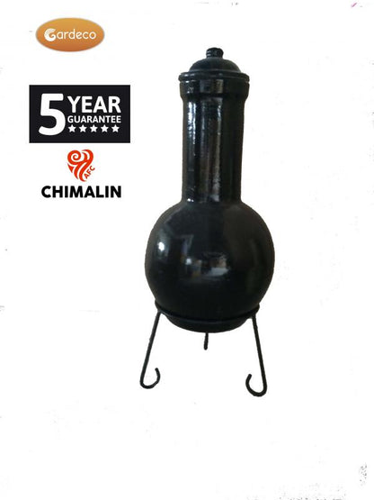 Gardeco Sempra Chimenea in Glazed Black