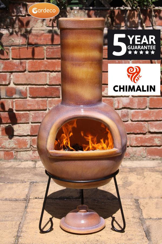 Gardeco Sempra Chimenea in Glazed Caramel