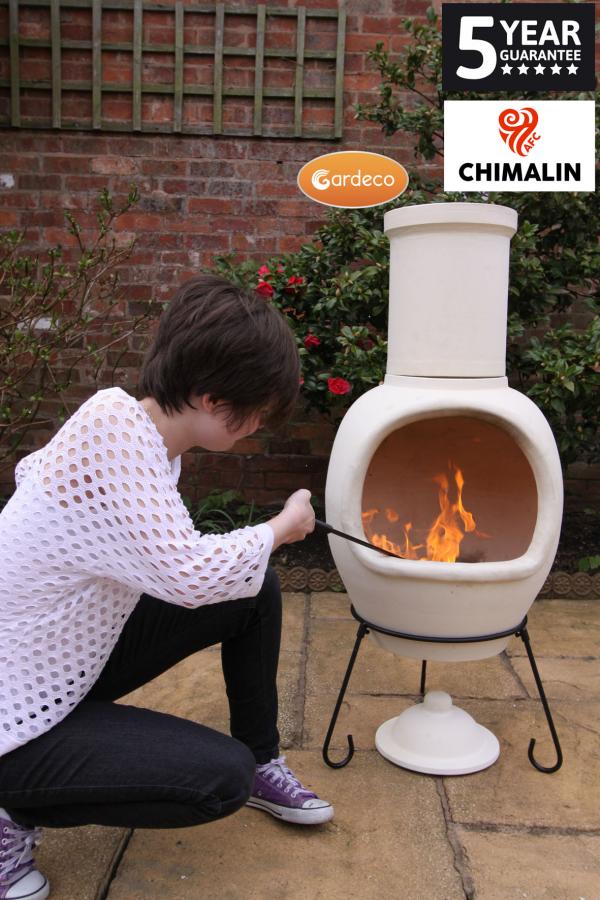 Gardeco Asteria Natural Clay Chimenea