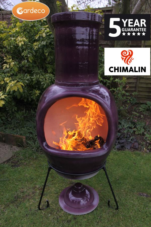 Gardeco Asteria Purple Chimenea