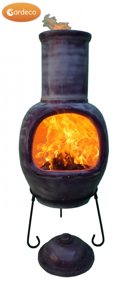 Gardeco Asteria Purple Chimenea