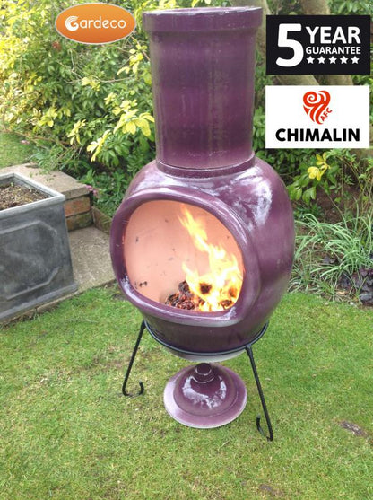 Gardeco Asteria Purple Chimenea