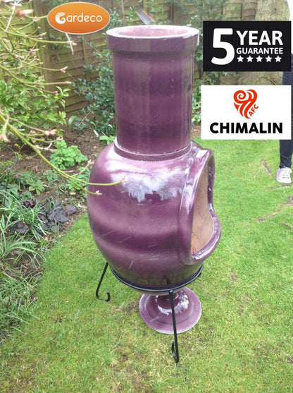 Gardeco Asteria Purple Chimenea