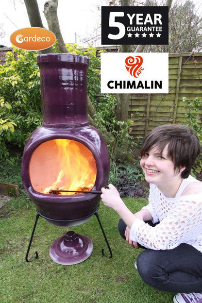 Gardeco Asteria Purple Chimenea