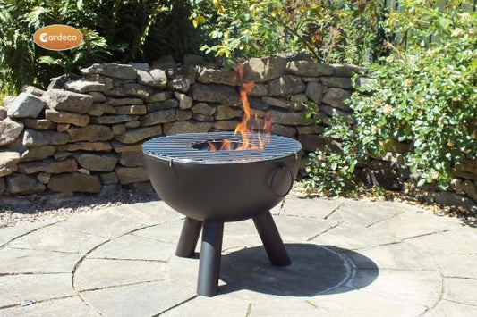 Gardeco Casa Black Steel Fire Bowl