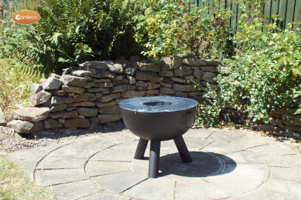 Gardeco Casa Black Steel Fire Bowl