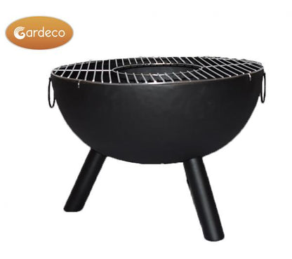 Gardeco Casa Black Steel Fire Bowl Large