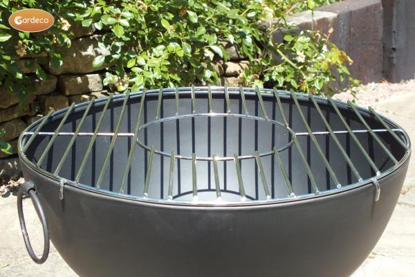 Gardeco Casa Black Steel Fire Bowl Large